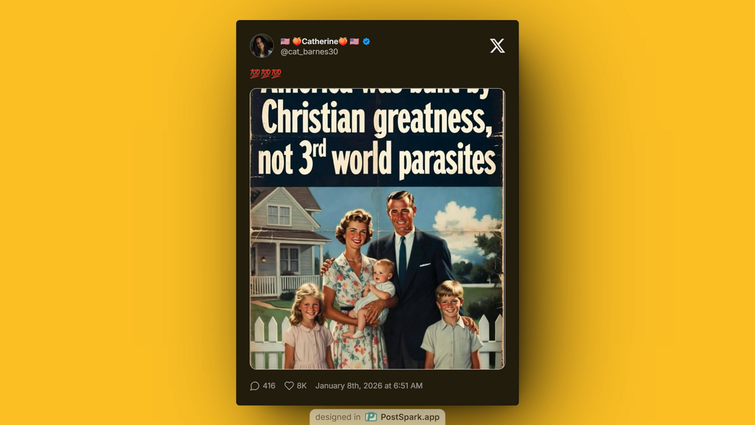 Illustration of suburban heritage emphasizing historical American values