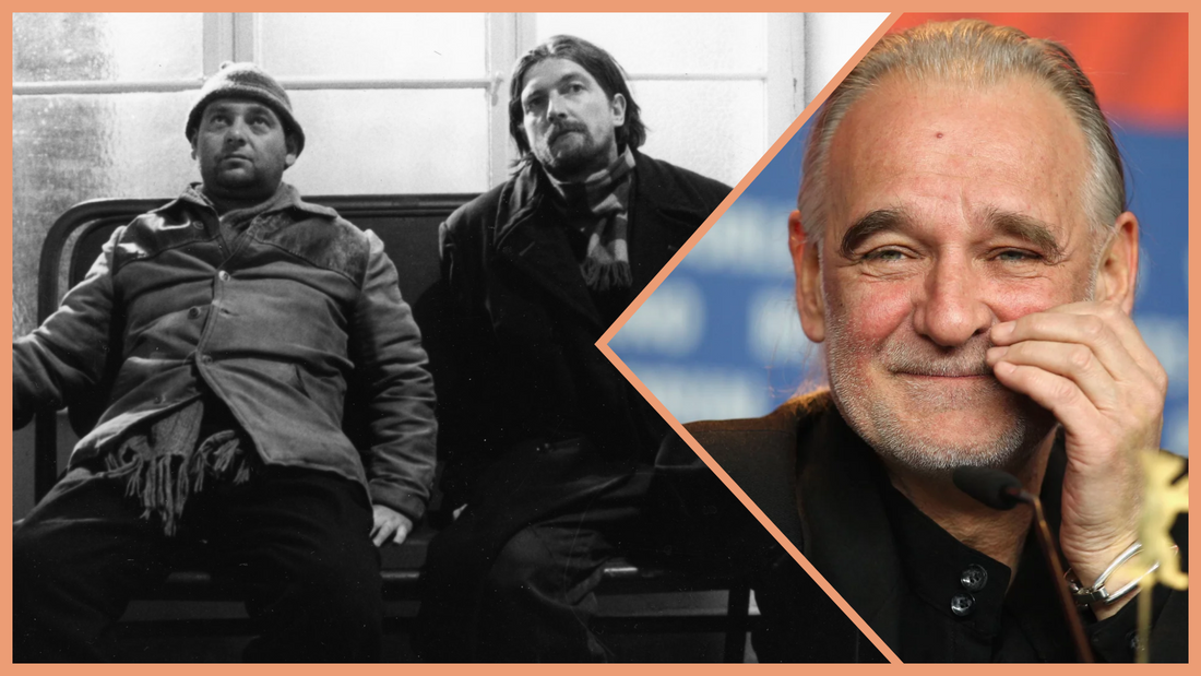 Béla Tarr on set, black-and-white arthouse cinematography