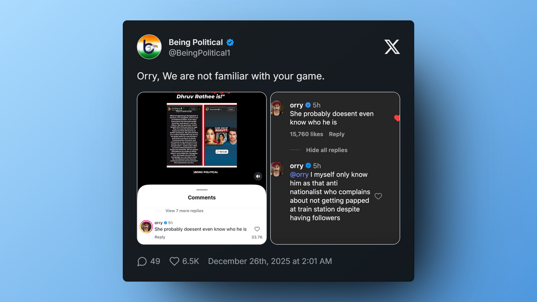 Social media users react to Dhruv Rathee controversy involving Janhvi Kapoor