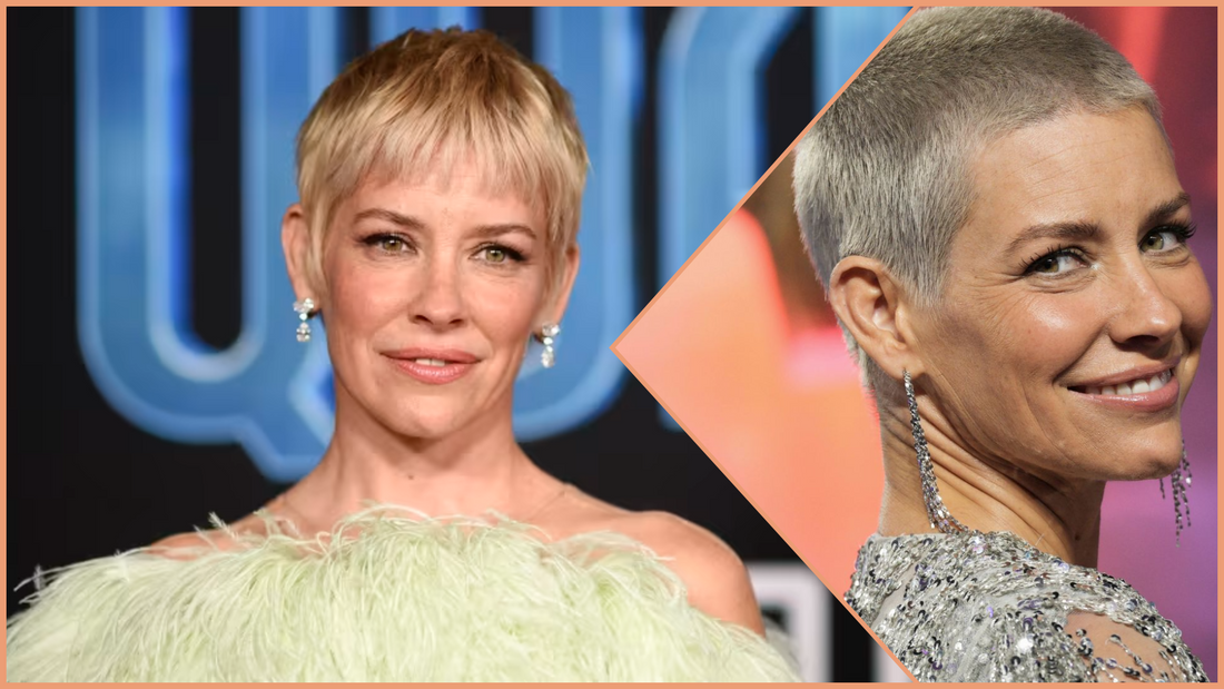 Marvel star Evangeline Lilly poses on red carpet, smiling