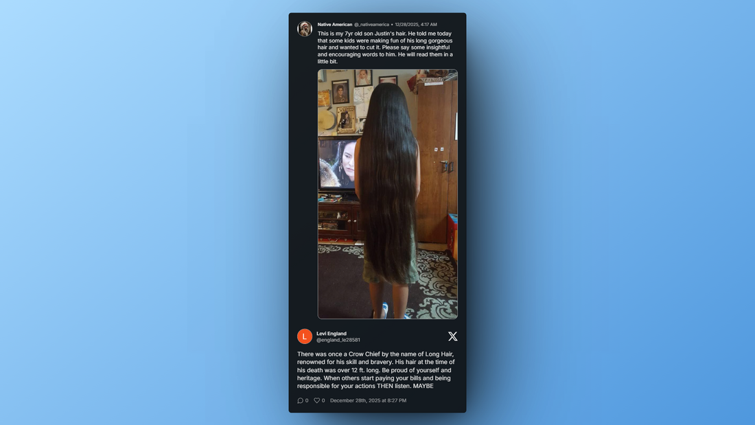 Levi England encourages young Justin to embrace heritage