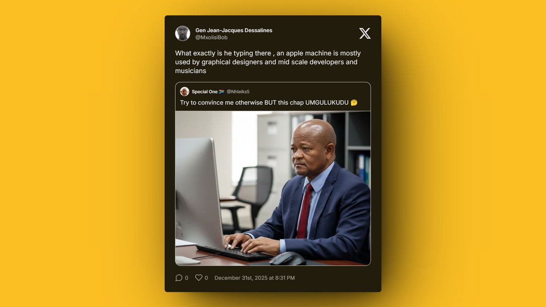 Apple machine usage sparks debate among social media users.