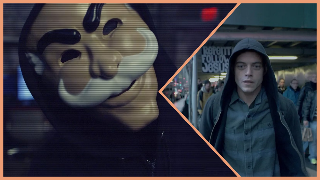 Mr. Robot show poster with hacker theme