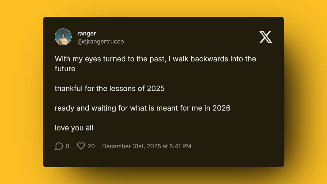 Gratitude for 2025 lessons and optimism for 2026