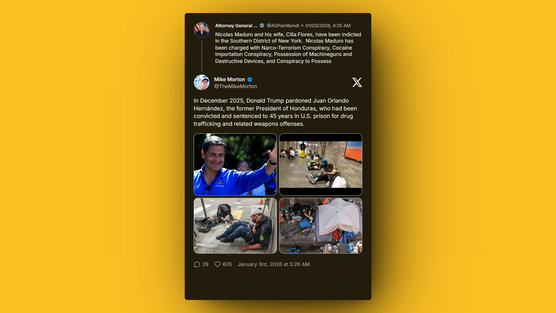 U.S. hypocrisy debate over pardoning Honduras leader while arresting Venezuelan president for narco-terrorism