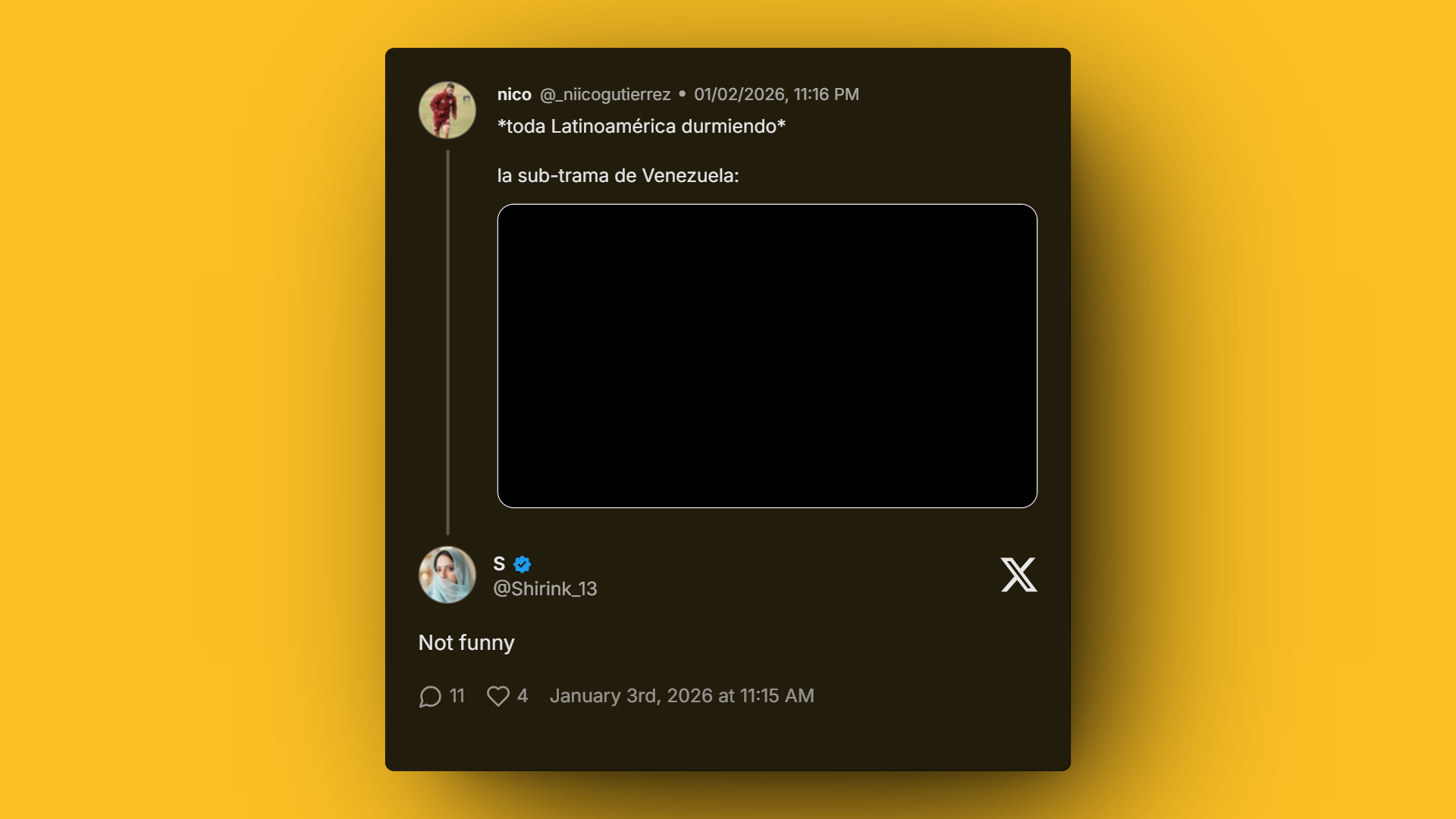 Viral Venezuela war meme criticized after Not Funny tweet goes viral